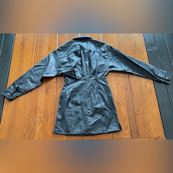 NWOT FREE PEOPLE X REVOLVE Amber Faux Leather Mini Dress - Picture 8 of 11